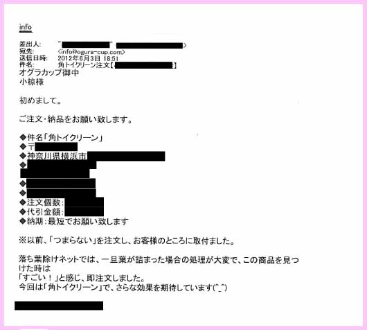 実例11のメール